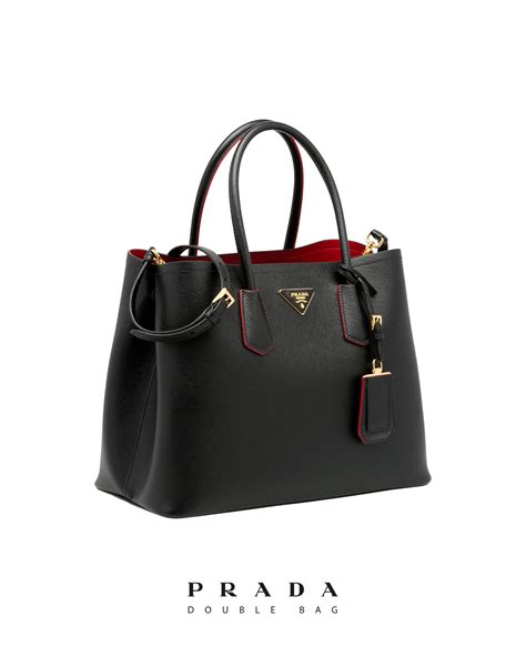 prada double bag nero abete|farfetch prada bags.